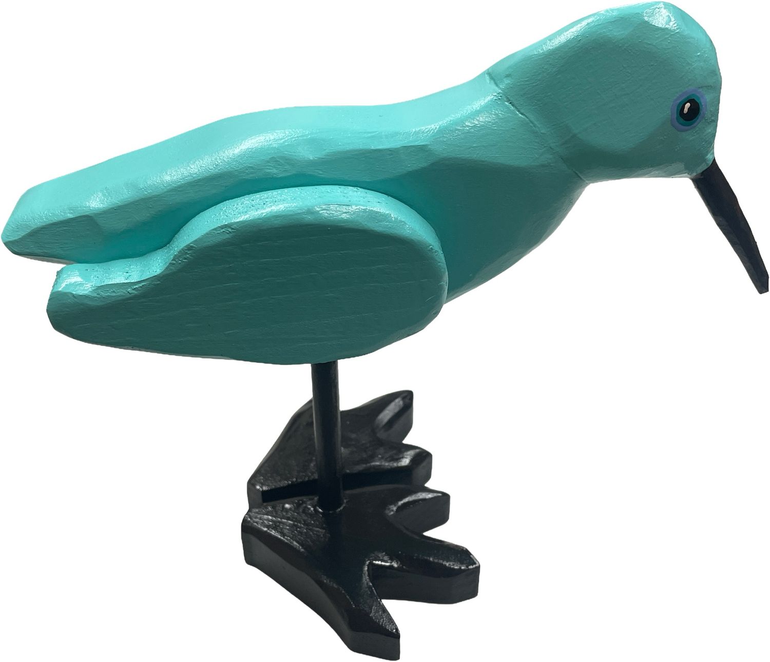 Large Aqua Sanderling Timberdoodle