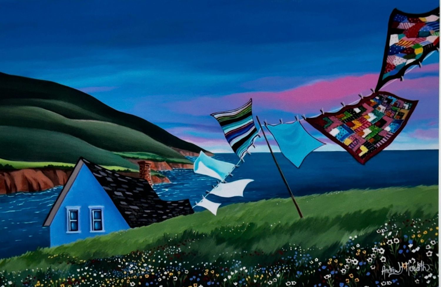 Quilts in the Wind - Andrew Meredith (12 x 16) Quilts in the Wind - Andrew Meredith (12 x 16)