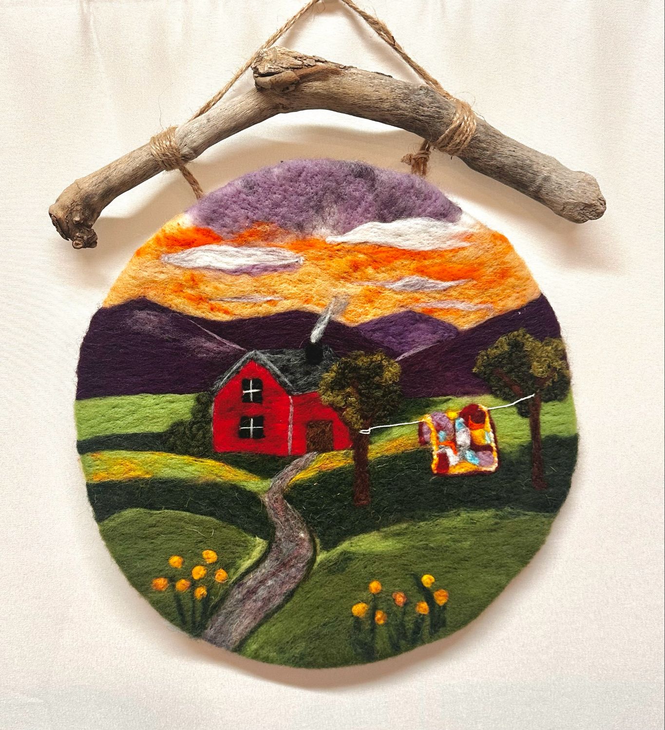 Red House Landscape - Magic of Wool