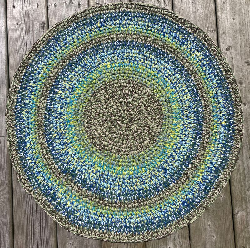 Cotton Rugs - Brn/Grn - Rugz &amp; Basketz
