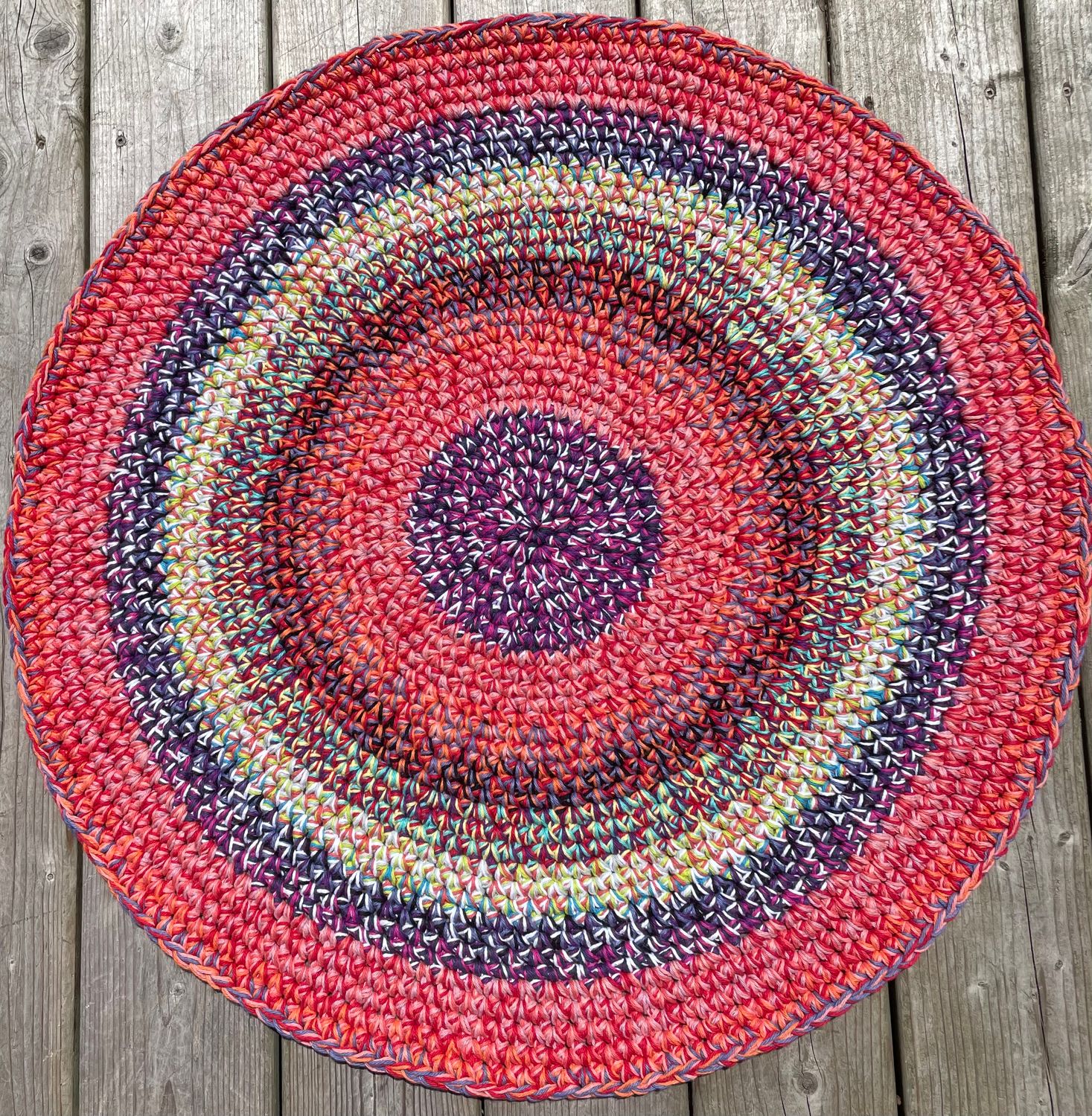 Cotton Rugs -  Blu/Orng - Rugz &amp; Basketz