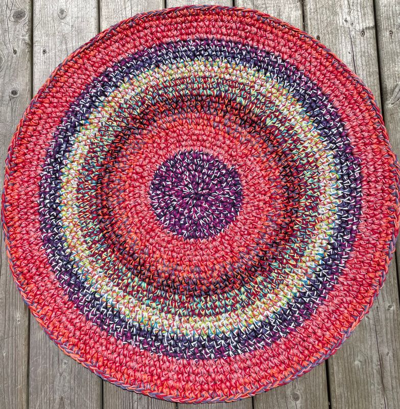 Cotton Rugs -  Blu/Orng - Rugz &amp; Basketz