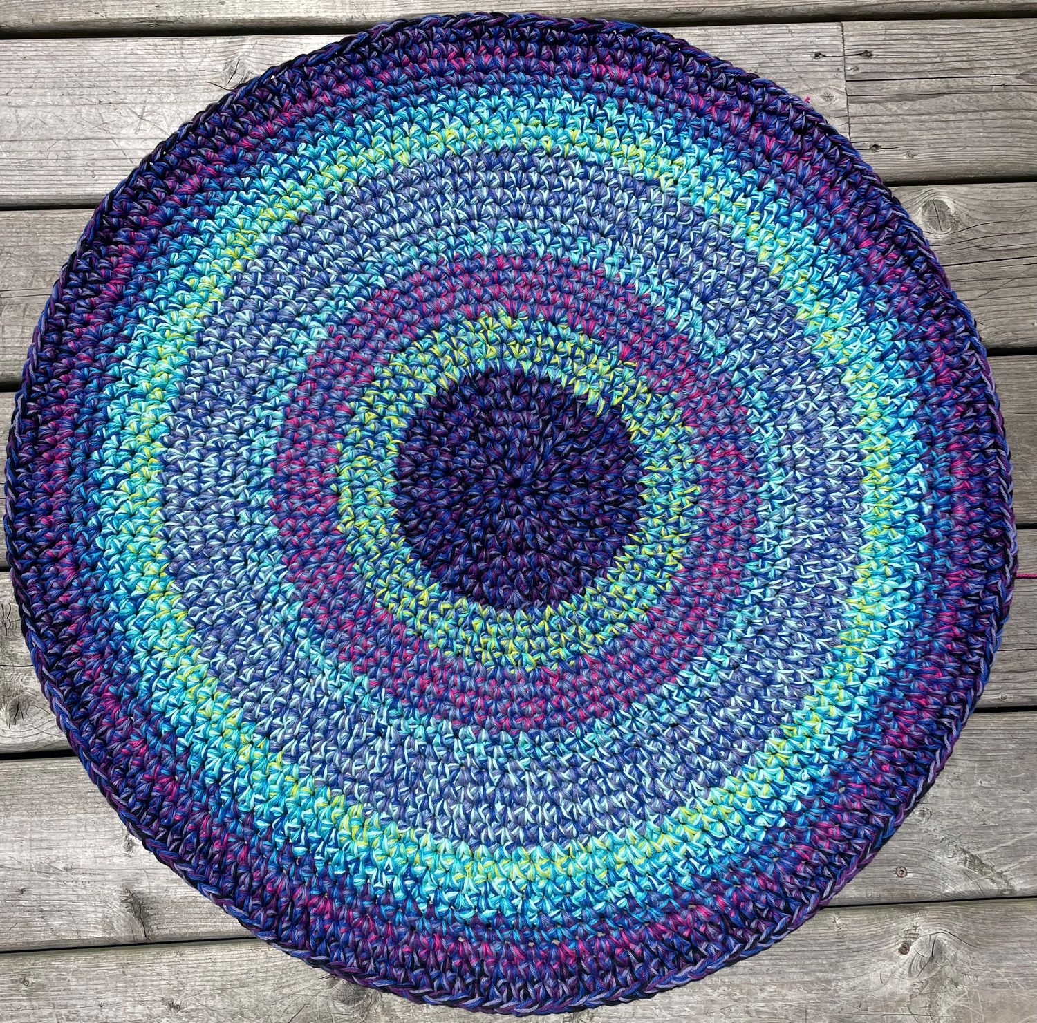 Cotton Rugs - Prpl/Grn/Blue - Rugz &amp; Basketz