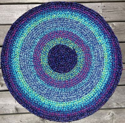 Cotton Rugs - Prpl/Grn/Blue - Rugz &amp; Basketz
