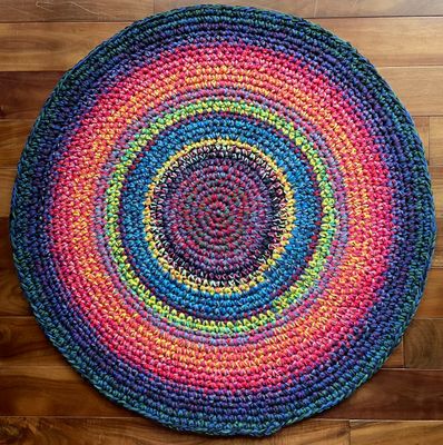 Cotton Rugs - Black-Blue-Green - Rugz &amp; Things