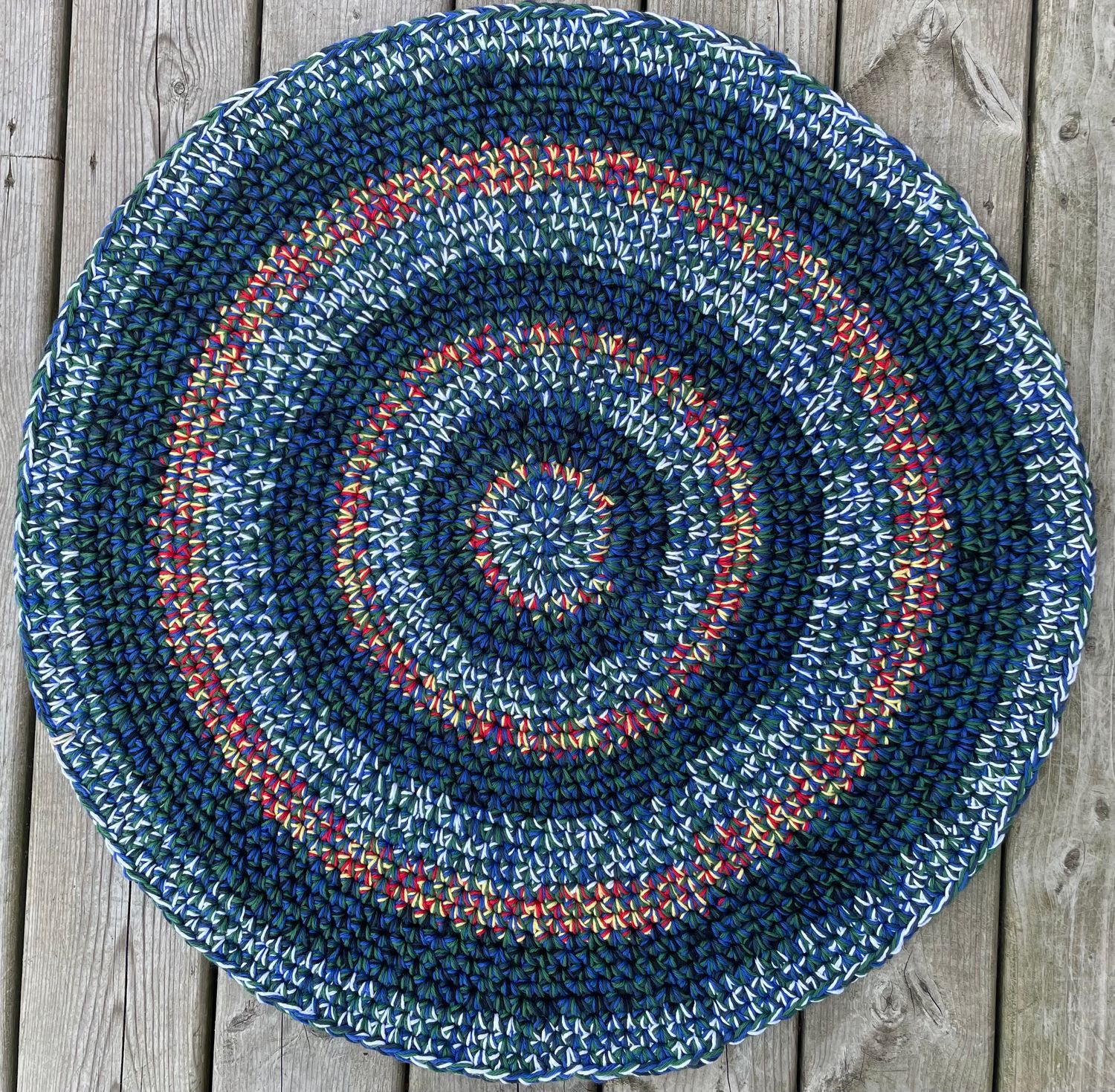 Cotton Rugs - Green-White-Blue - Rugz & Basketz Cotton Rugs - Green-White-Blue - Rugz & Basketz
