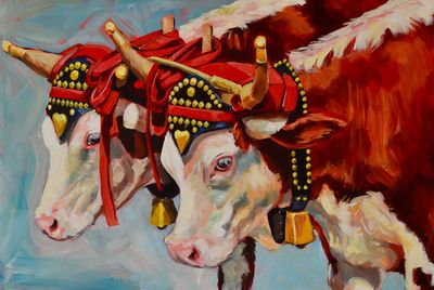 Oxen at the Fair - Susan Sweet