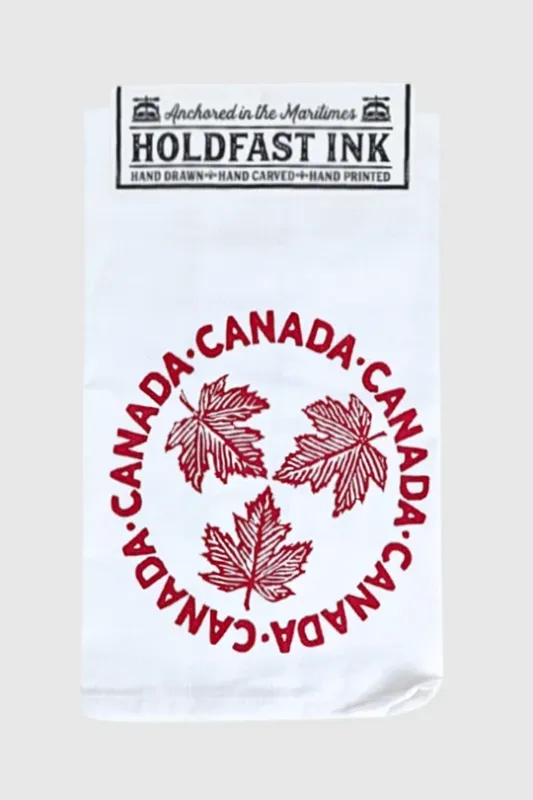 Canada Tea Towel - Trio Leaf - Holdfast