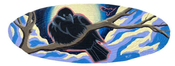 Baby Crow Small Print - Renee Laprise