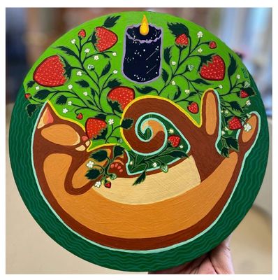 He Purred and The Cosmos Listened Small Print - Renee Laprise He Purred and The Cosmos Listened Small Print - Renee Laprise