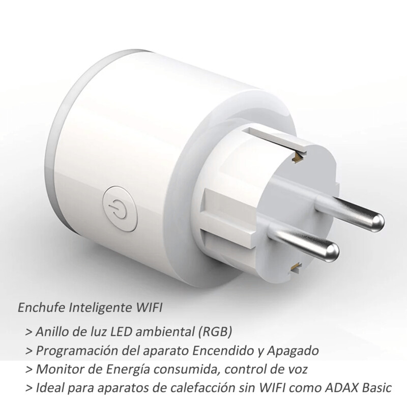 Enchufe inteligente WIFI para acoplar con ADAX NEO/ECO Basic
