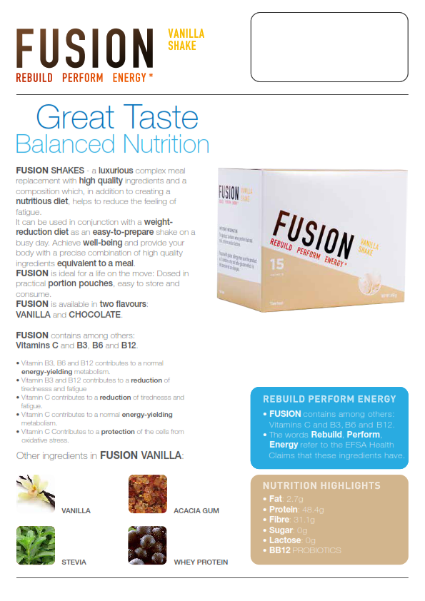 FUSION - healthy meal at any time