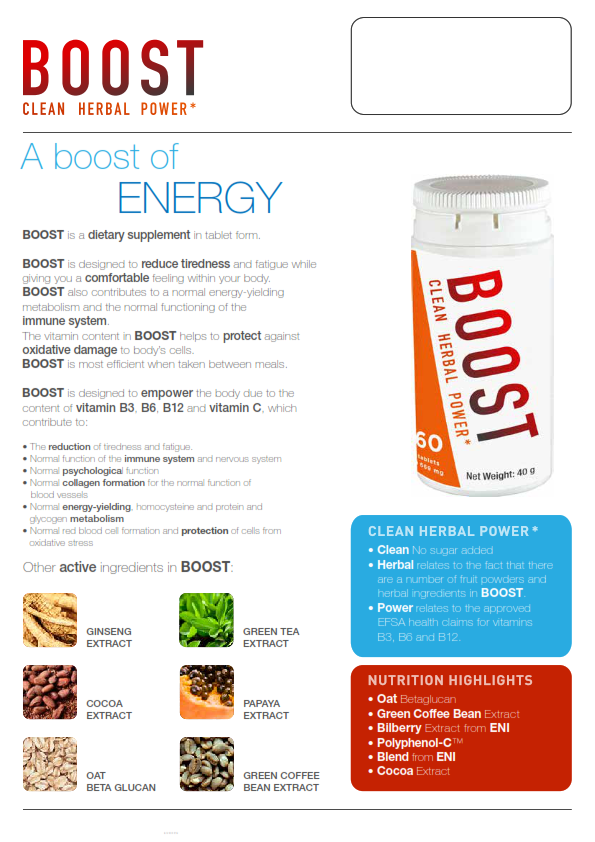 BOOST - Daily dose of vitamins