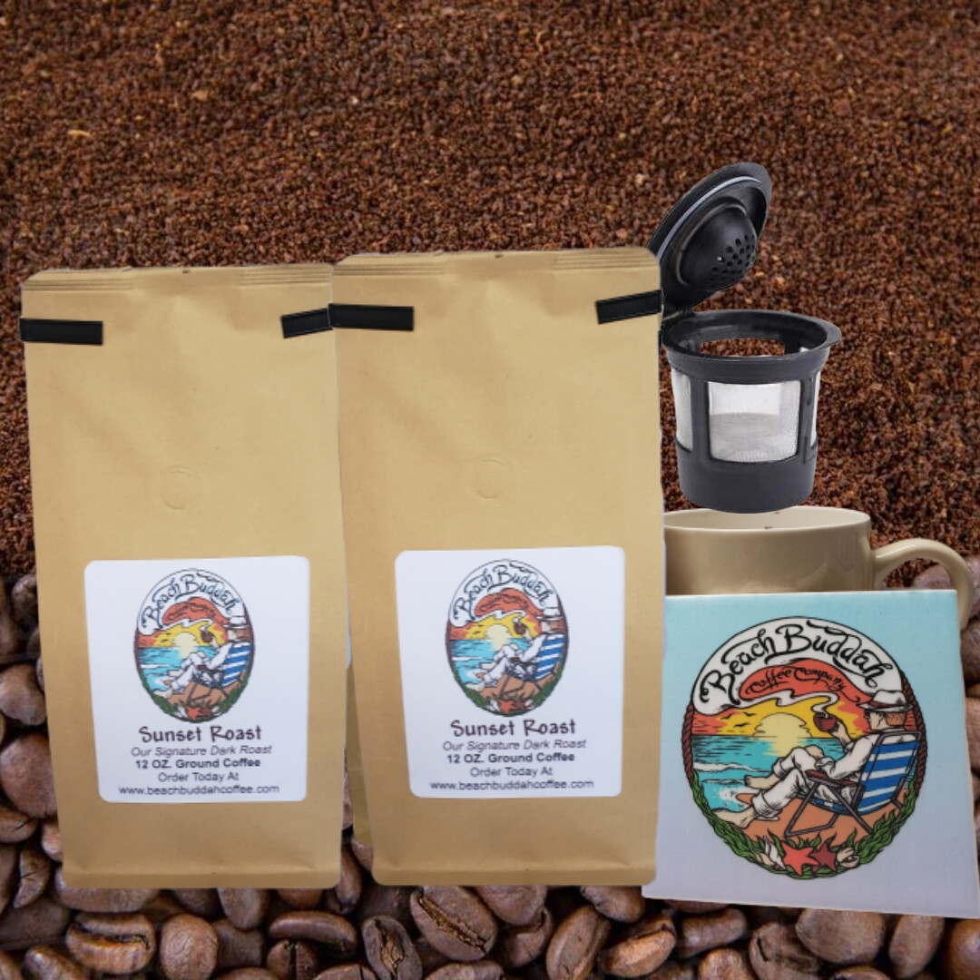 Sunset Roast  Regular Ground Coffee  Our Dark Roast Blend (2Bags)