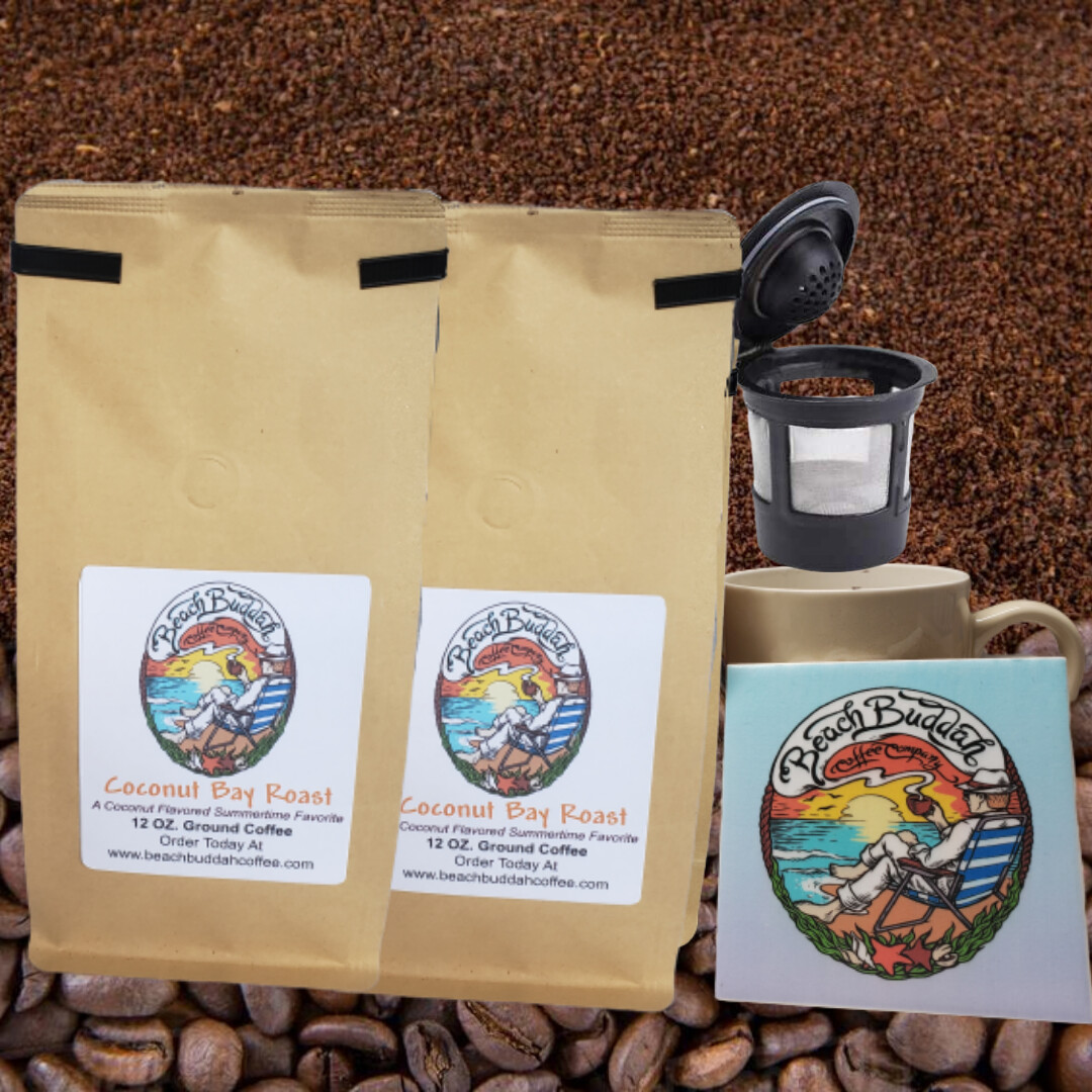 Coconut Bay Roast Ground Our Coconut Flavored Roast (2Bags)