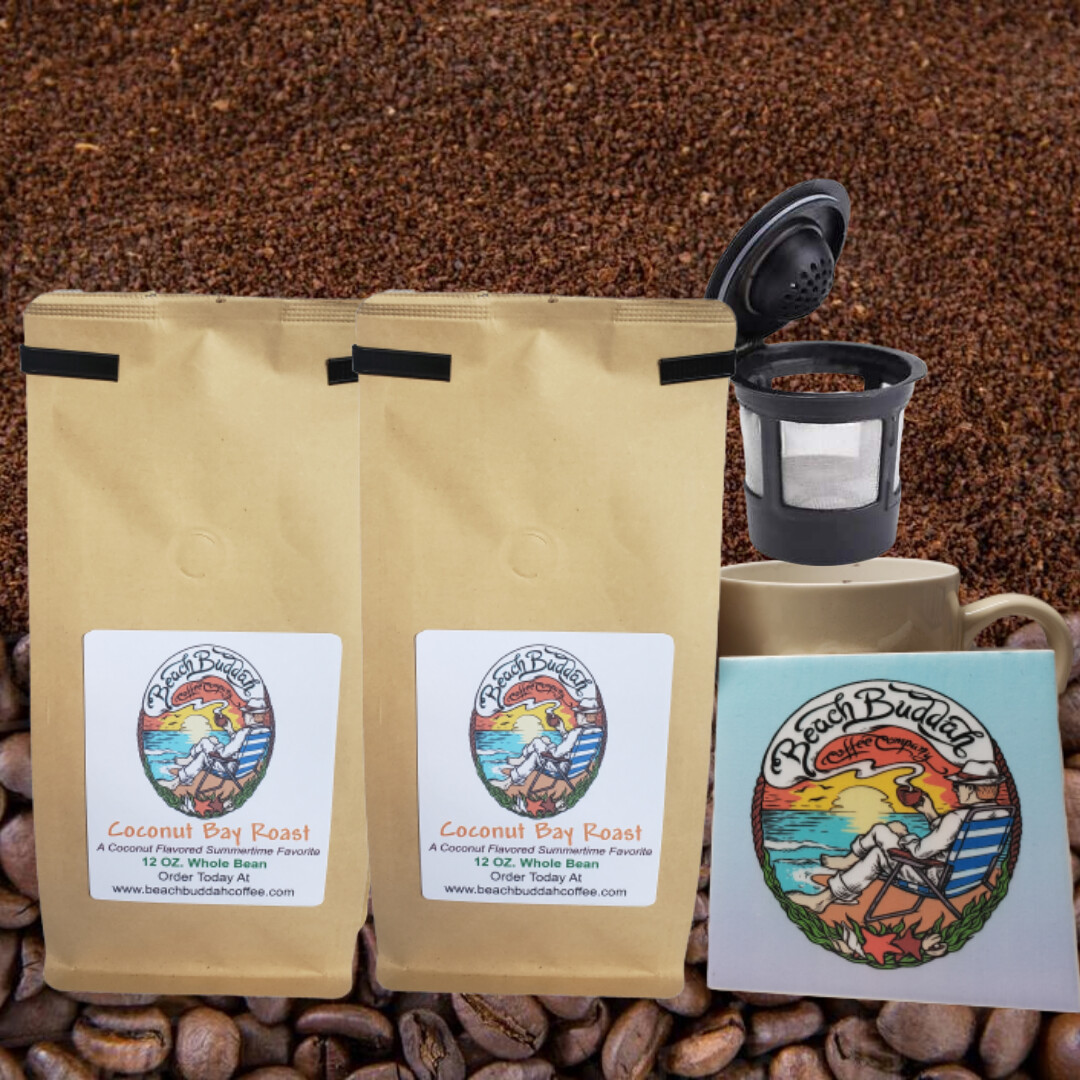 Coconut Bay Roast  Whole Bean  Our Coconut Flavored Roast (2Bags)
