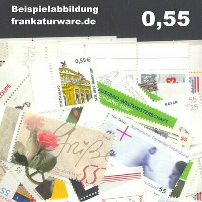 0,55 Briefmarken - A) 100 Stück