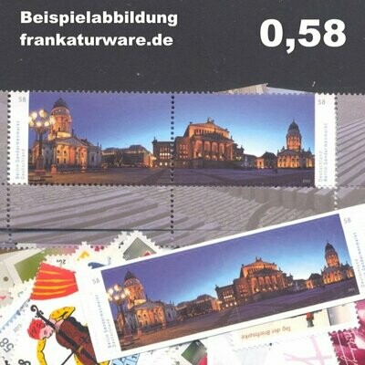 0,58 Briefmarken - A) 100 Stück