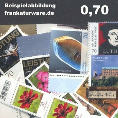 0,70 Briefmarken - A) 100 Stück