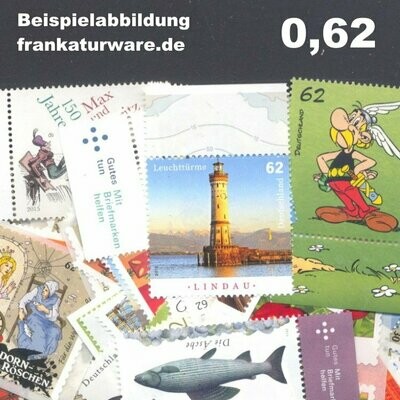 0,62 Briefmarken - A) 100 Stück