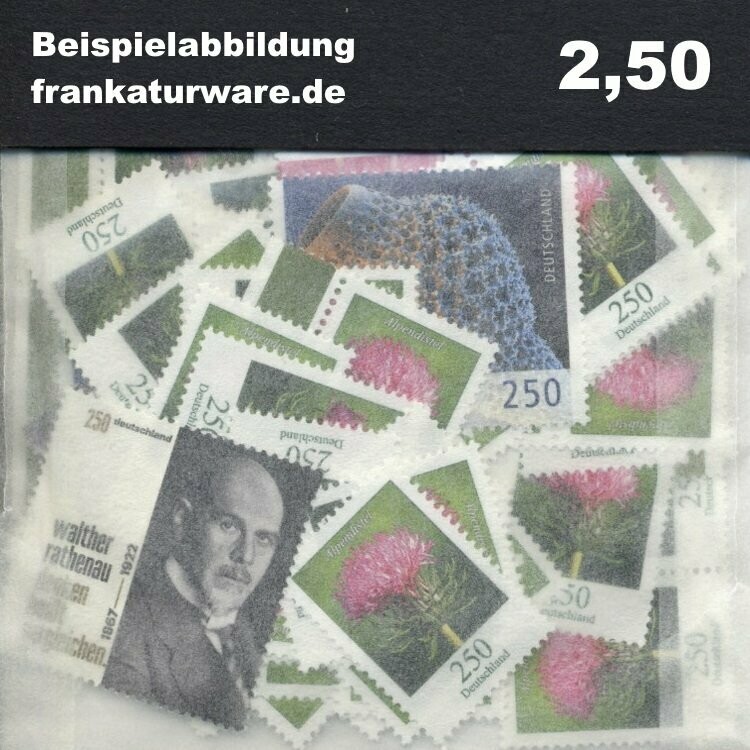 2,50 Briefmarken - 100 Stück