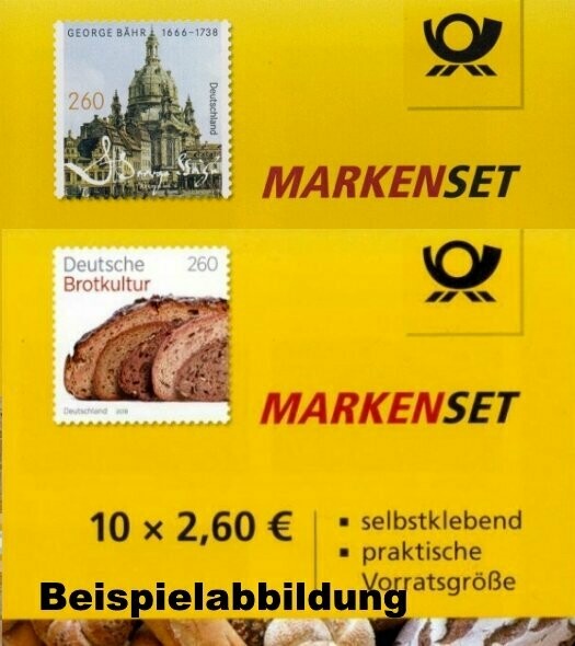 2,60 Briefmarken - 10 Stück selbstklebend im Markenset