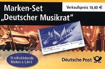 1,44 Briefmarken - H) Selbstklebend 10 Stück im Markenset