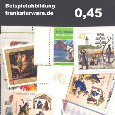 0,45 Briefmarken - A) 100 Stück