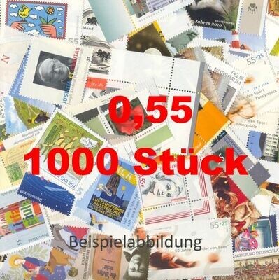 0,55 Briefmarken - D) 1.000 Stück ANGEBOT