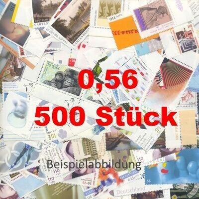 0,56 Briefmarken - B) 500 Stück ANGEBOT