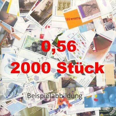 0,56 Briefmarken - F) 2.000 Stück ANGEBOT