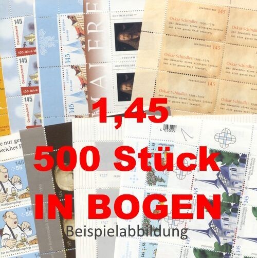 1,45 Briefmarken - C) 500 Stück in Bogen ANGEBOT