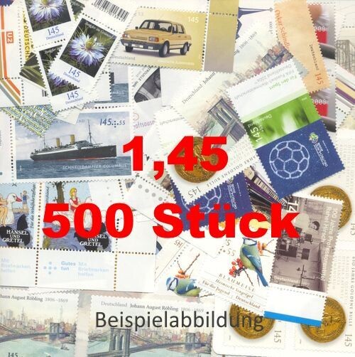 1,45 Briefmarken - B) 500 Stück ANGEBOT