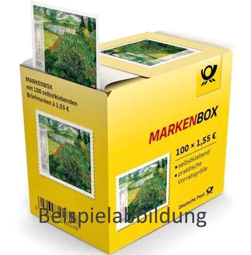 1,55 Briefmarken - I) Selbstklebend 100 Stück Markenbox