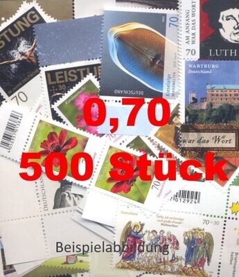 0,70 Briefmarken - C) 500 Stück ANGEBOT