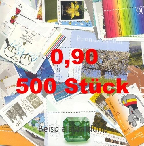 0,90 Briefmarken - B) 500 Stück ANGEBOT 0,90 Briefmarken - B) 500 Stück ANGEBOT