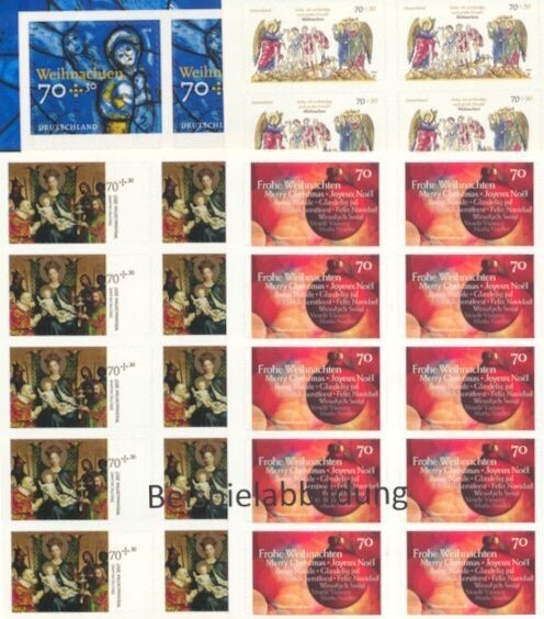 0,70 Briefmarken - H) Selbstklebend 10 Stück im Markenset Weihnachten
