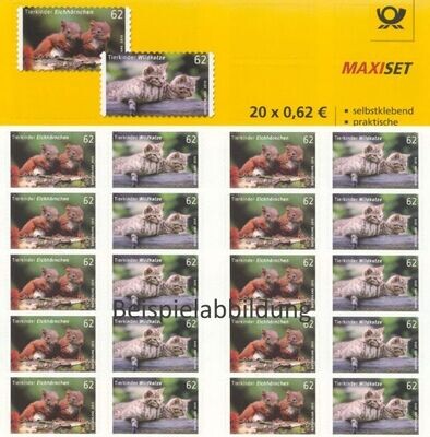 0,62 Briefmarken - I) 20 Stück selbstklebend im Markenset Tierkinder