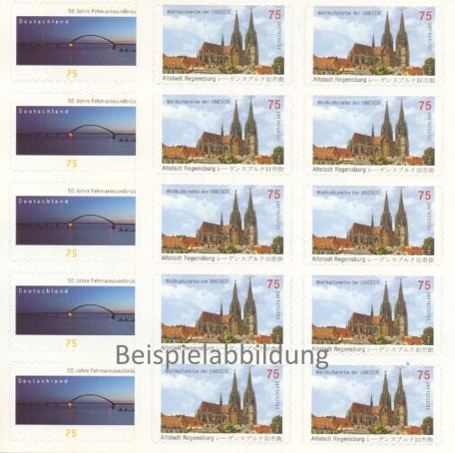 0,75 Briefmarken - H) Selbstklebend 10 Stück im Markenset