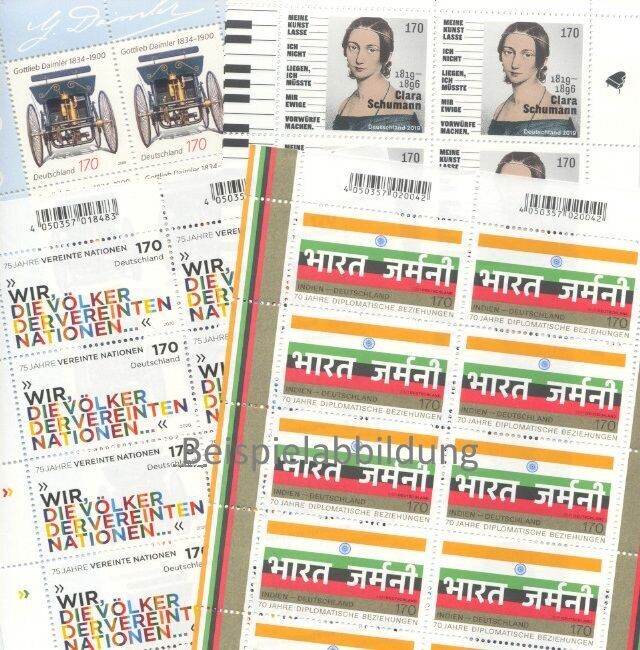 1,70 Briefmarken - 100 Stück in Bogen