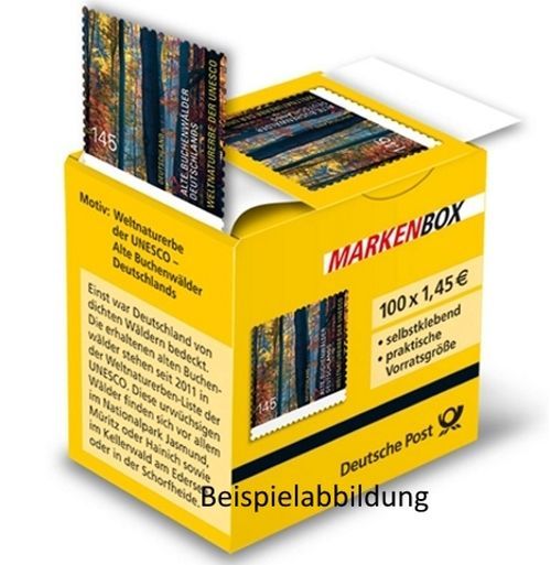 1,45 Briefmarken - I) Selbstklebend 100 Stück in Markenbox 1,45 Briefmarken - I) Selbstklebend 100 Stück in Markenbox