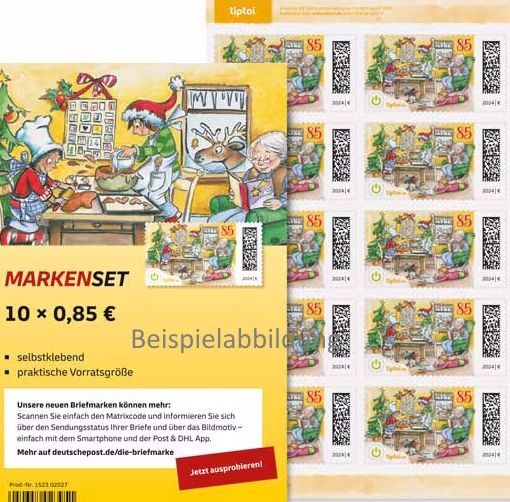 0,85 Briefmarken - H) Selbstklebend 10 Stück im Markenset Tiptoi