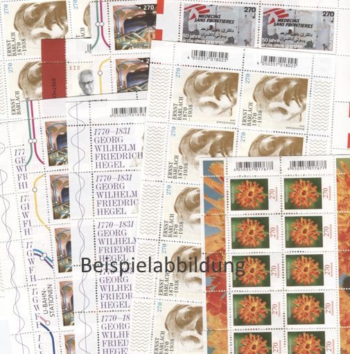 2,70 Briefmarken - B) 100 Stück in Bogen