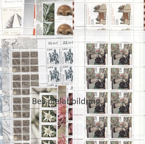 2,20 Briefmarken - B) 100 Stück in Bogen