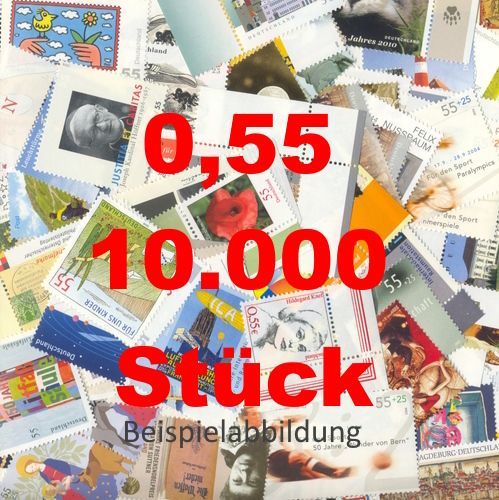 0,55 Briefmarken - J) 10.000 Stück ANGEBOT SONDERPREIS 0,55 Briefmarken - J) 10.000 Stück ANGEBOT SONDERPREIS