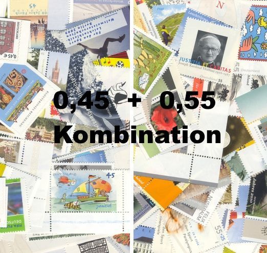 1,00 Briefmarken - C) 100 Stück Kombination Alternative für 0,95