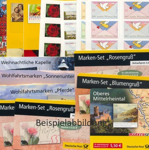 0,55 Briefmarken - L) Selbstklebend 100 Stück in Markensets