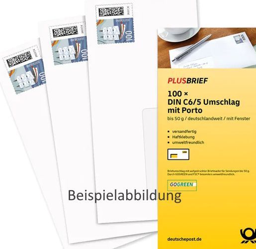 SA28) ANGEBOT DIN lang 1,00 - Umschlag mit Fenster - 100 Stück