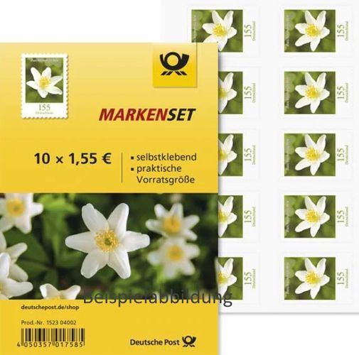 1,55 Briefmarken - H) Selbstklebend 10 Stück im Markenset