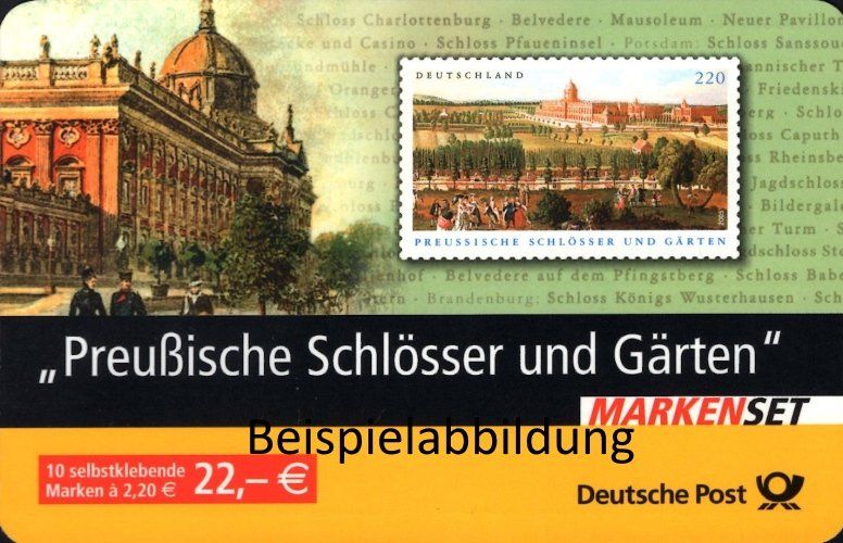 PZU 09 - 10 x Ergänzungsmarke 2,20 auf neues Porto Postzustellungsaufträge selbstklebend